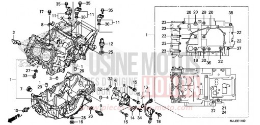 CARTER MOTEUR NC700SDE de 2014